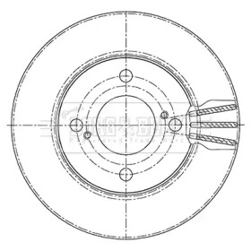 BORG & BECK bbd5449 -  Тормозной диск